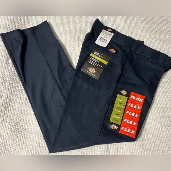 Dickies Other - Dickies Flex Twill Slim Tapered Work Pants WP150DN dark navy 29 x 30 NWT
